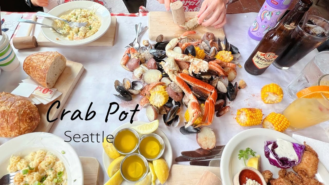 🦀Crab Pot Seattle ｜Happy Father’s Day｜The first Starbucks in the world｜西雅圖｜溫哥華開車到西雅圖