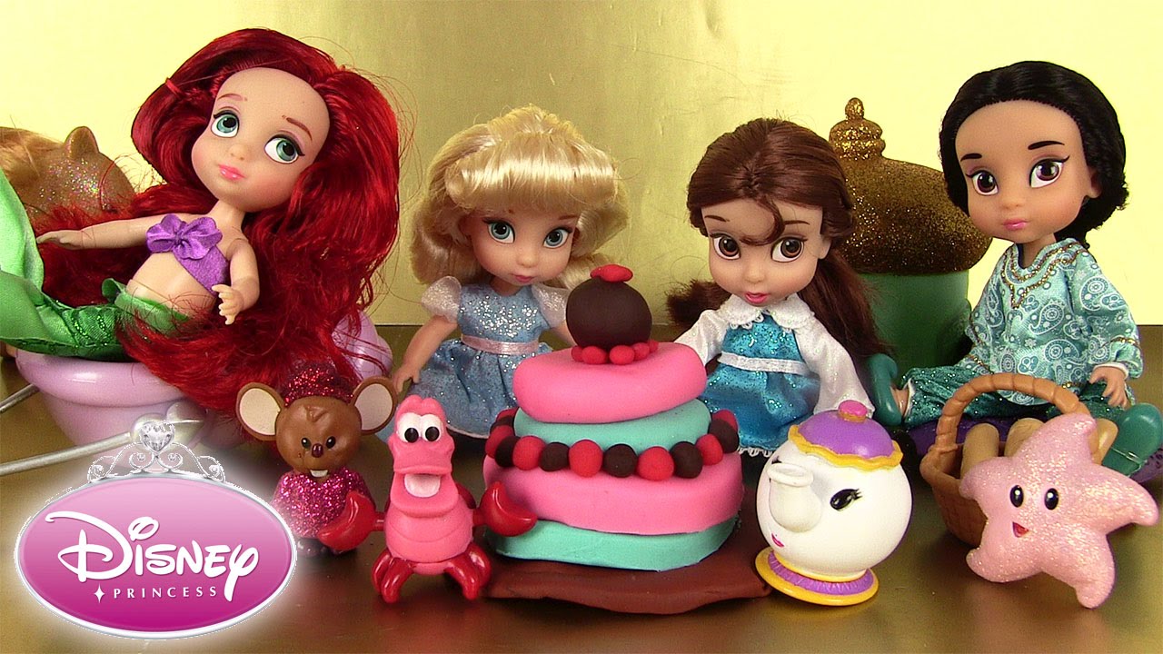 Poupées Disney Princesses Animators’ Collection Dolls Play Doh Cendrillon Ariel Belle Jasmine