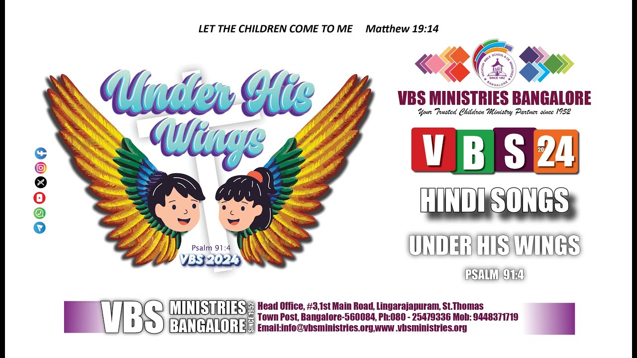 Hindi 2024 Songs   Under His Wings     Vbs Ministries Bangalore Since 1952