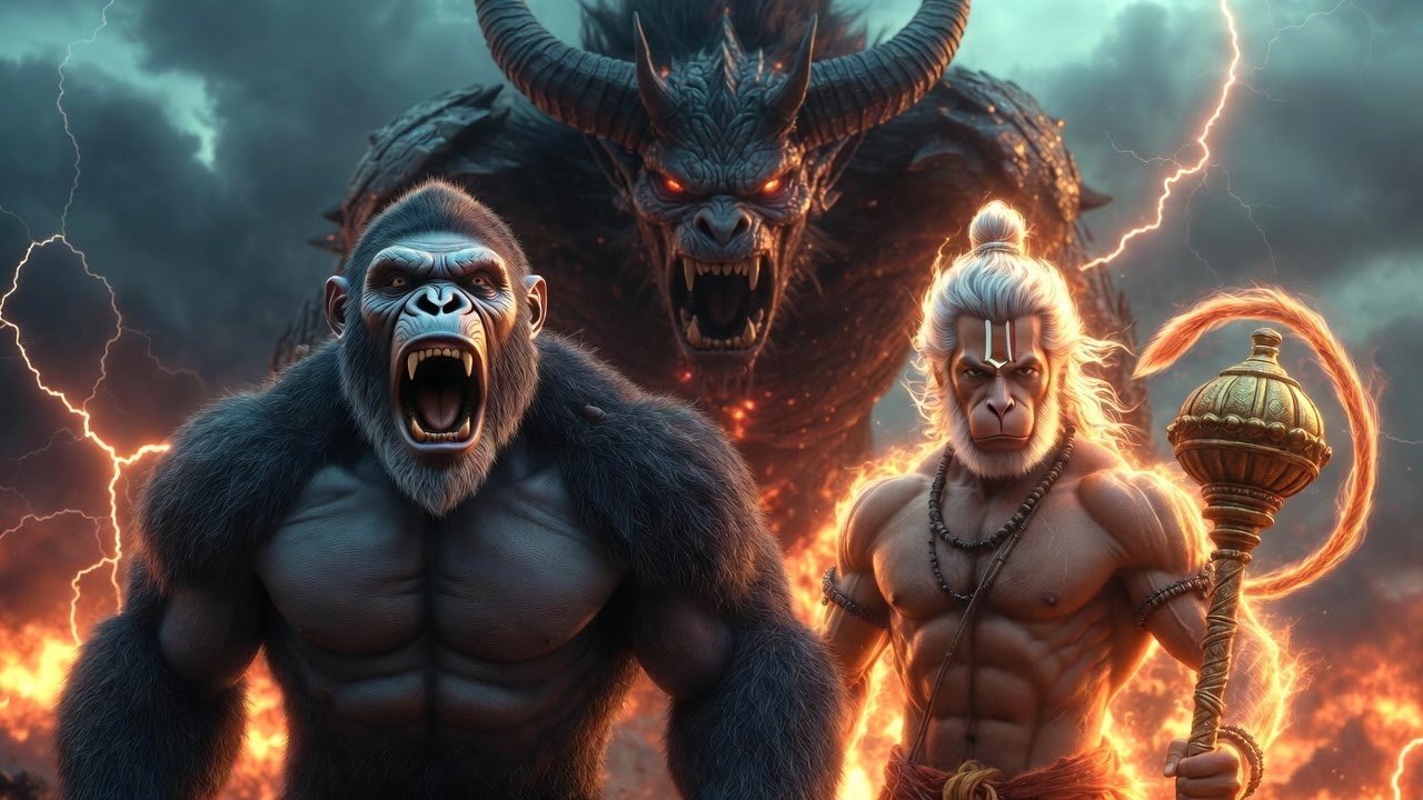 King Kong VS Hanuman Team Up Against Varkala! Epic Monster Battle 2026 🔥 Who Wins?