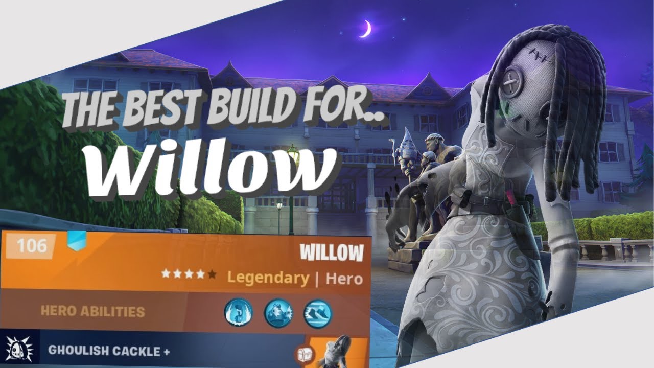 The BEST Build for Willow! New Questline Hero! Best Ability Build! (Fortnite STW)