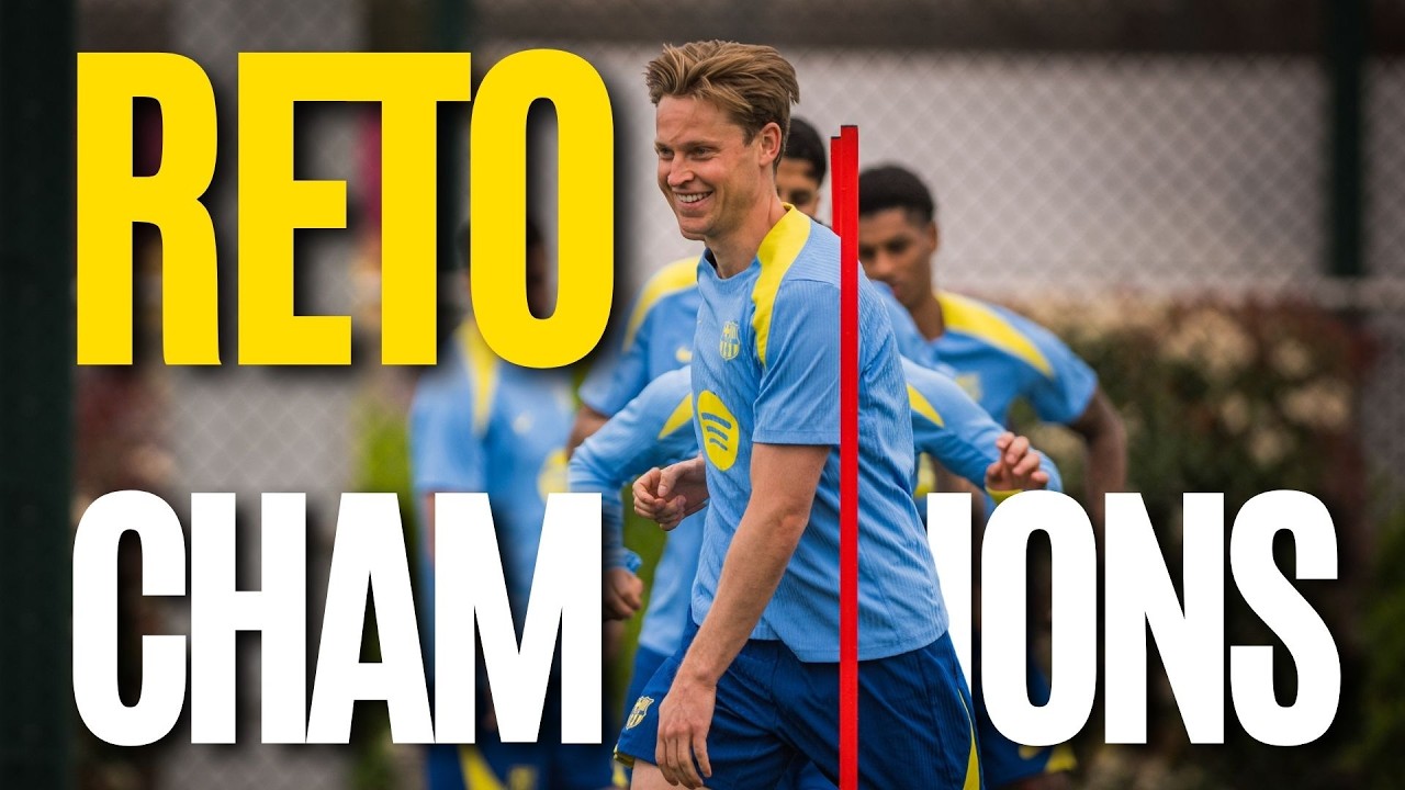 OPTIMISMO de cara al partido de Champions contra el ATL&Eacute;TICO: Entrenamiento del BAR&Ccedil;A sin GERARD