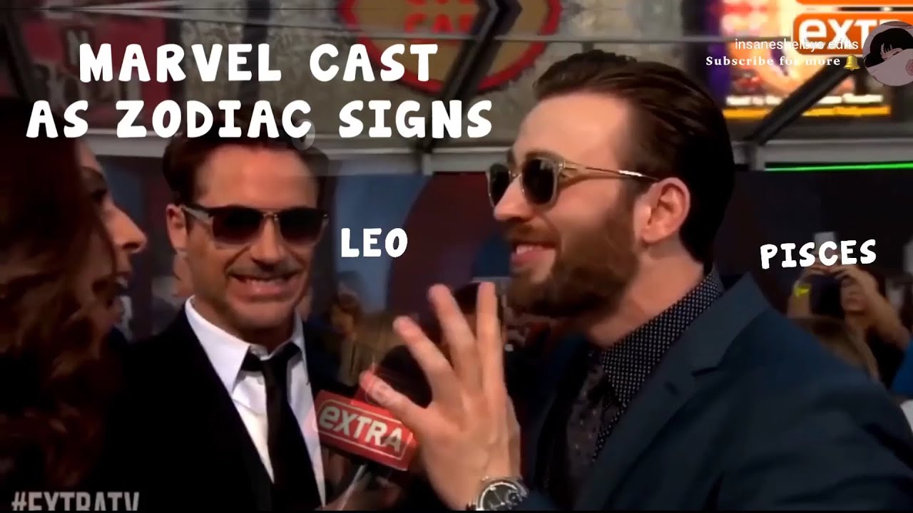 Avengers cast as zodiac signs (marvel cast)