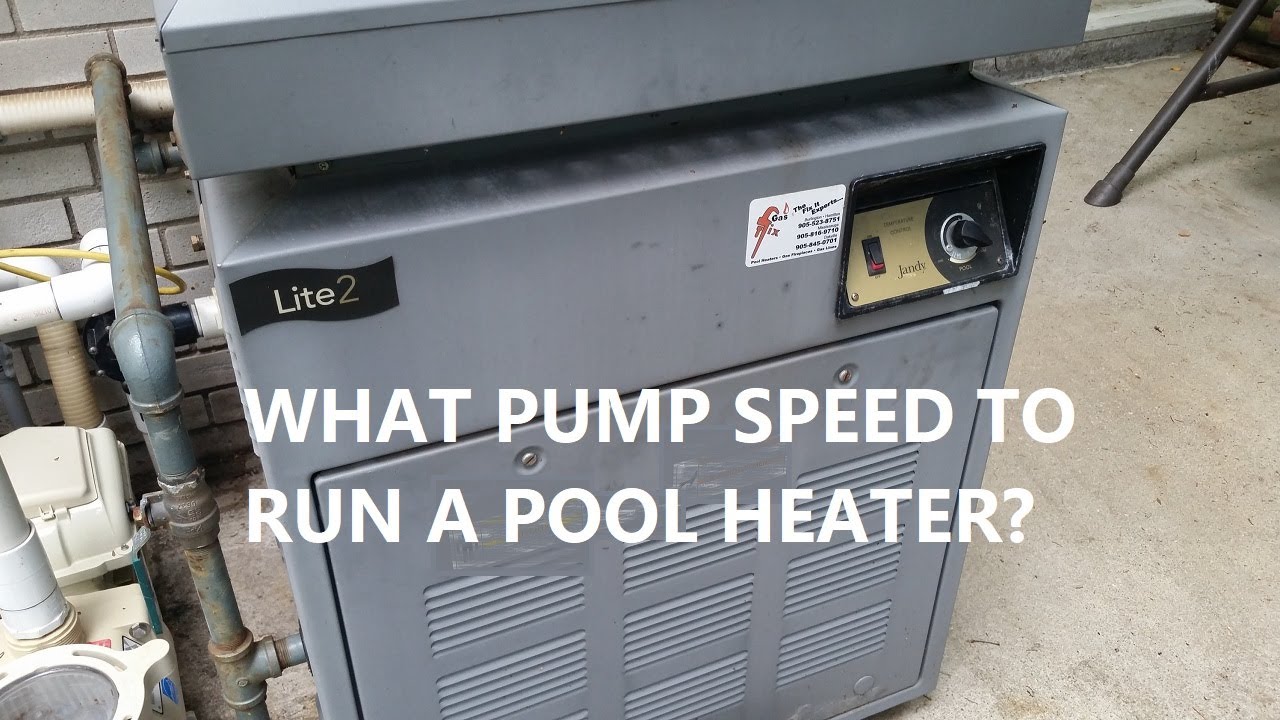 Best Pump RPM For Pool Heater