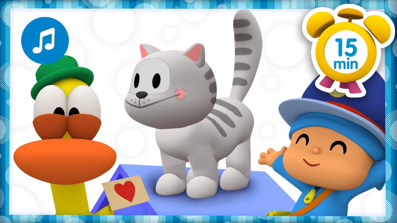 😸 MISTER CAT (PATO) + More Nursery Rhymes & Kids Songs [ 15 minutes ] | Pocoyo