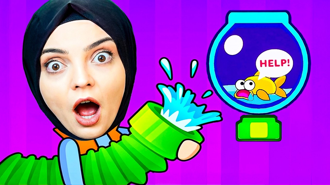 BORULARI BAĞLA VE ZAVALLI BALIĞI KURTAR! 😱🐟