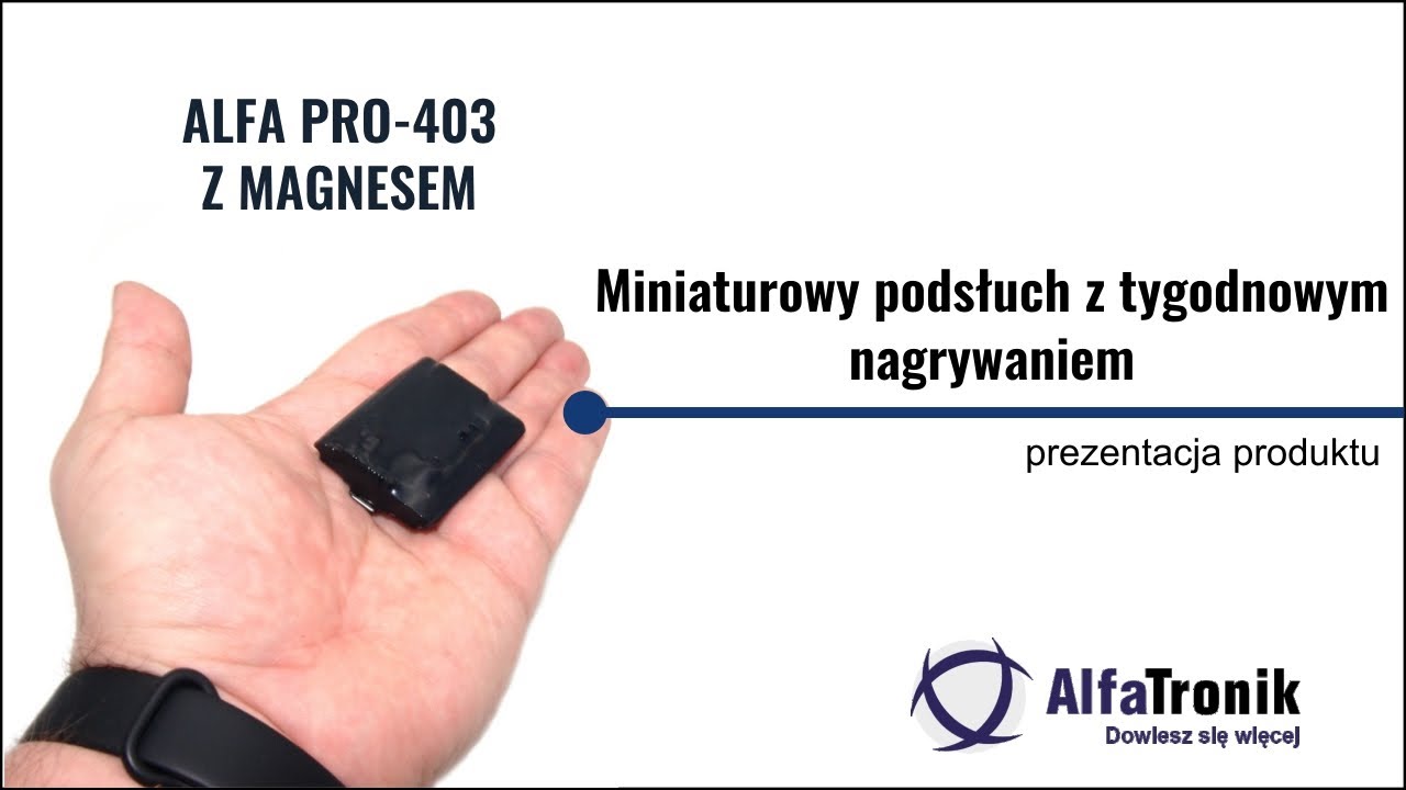 Mini Dyktafon Alfa PRO-403 z Magnesem - Rewolucja w Miniaturowym Podsłuchu Polskiej Produkcji