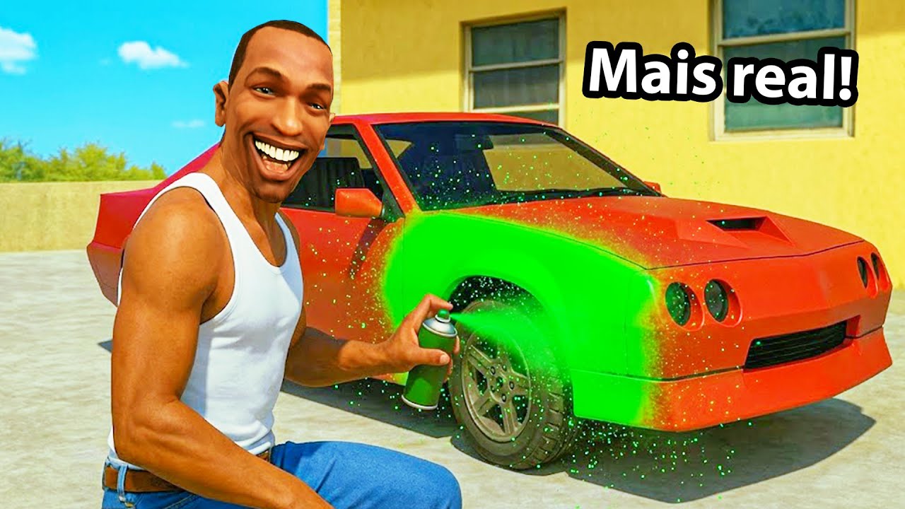 Botei mais MODS que deixam o GTA SA MAIS REALISTA *incrível*