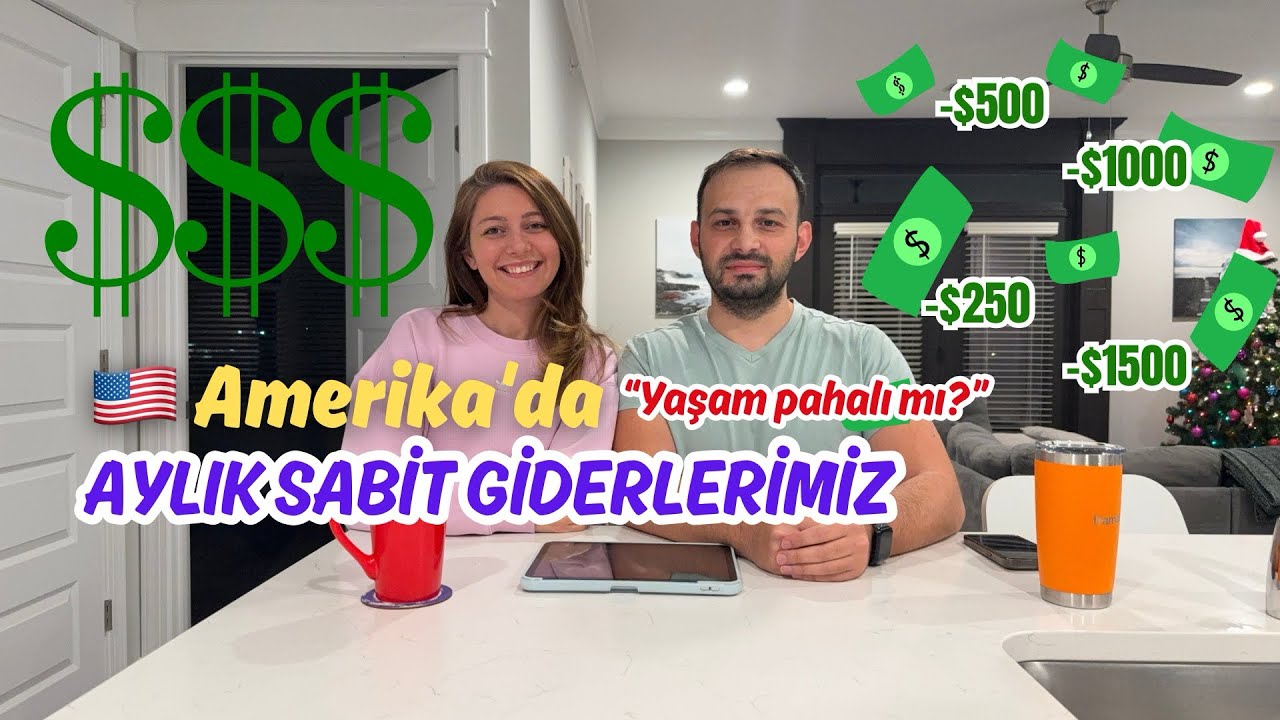 Amerika’da bir aylık giderlerimiz 💵 kira, faturalar, market, okul ve araba giderleri 💵 #13