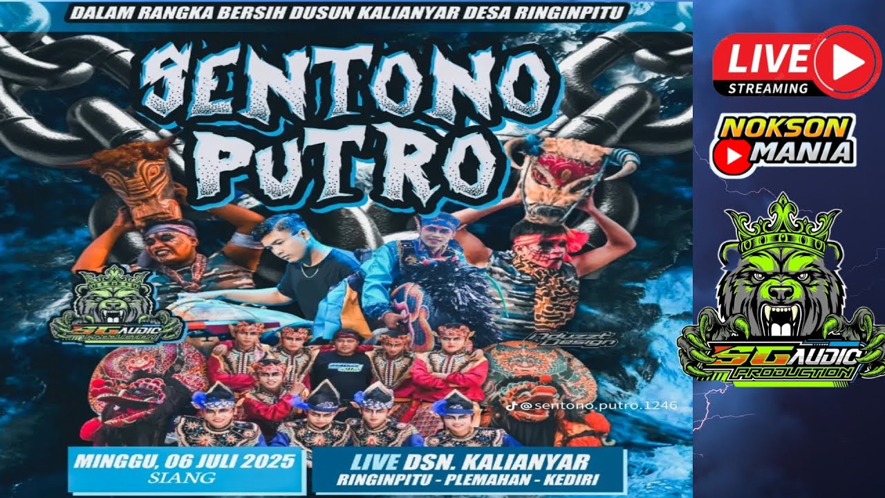 Live Jaranan SENTONO PUTRO Live Kalianyar Ringinpitu Plemahan Kediri SG AUDIO
