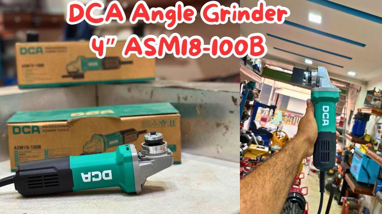 DCA Angle Grinder 4” ASM18-100B Unboxing | Best angle Grinder in 2025 | Power full tools review 