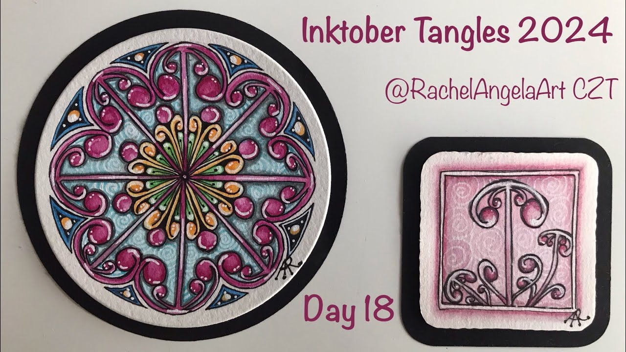 Day 18 - Inktober Tangles 2024 - Halofoil by Ildica Boyd CZT