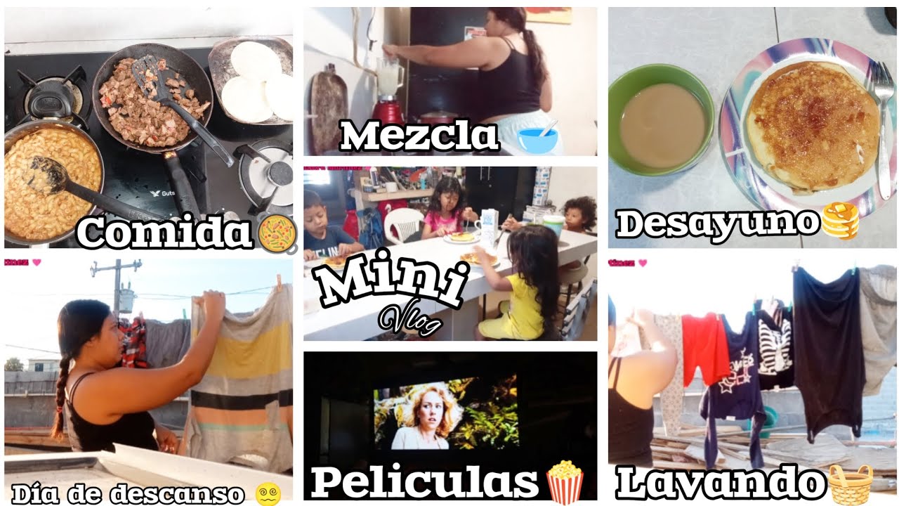Vlog mi día😮‍💨Lavando🧺películas en familia 🍿Desayuno🥞 Un día conmigo😵‍💫