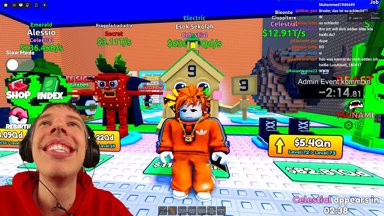 #shorts Admin Event Escape Tsunami + Suche OG Trade 😍 Roblox Steal a Brainrot