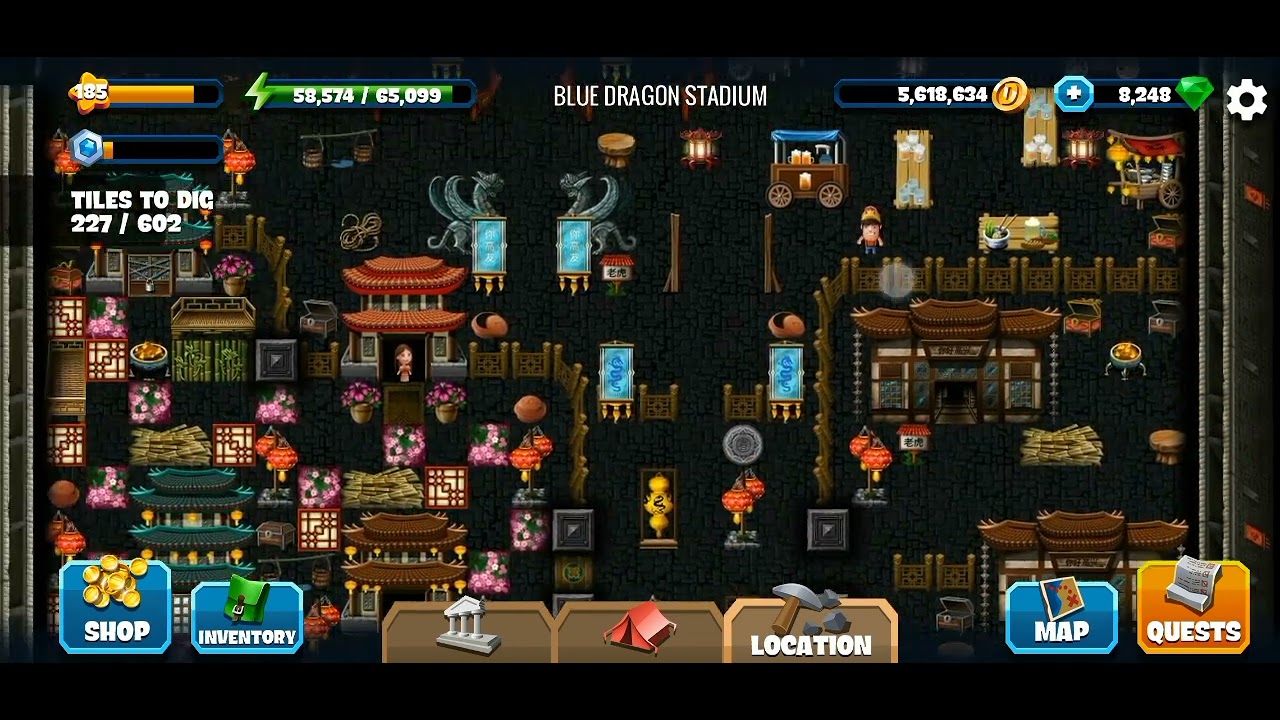 Blue Dragon Stadium - China's Side Quest Diggy's Adventure