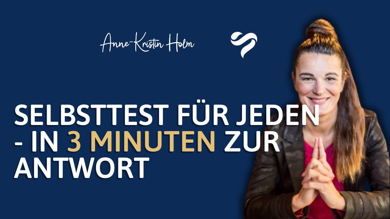 SELBSTTEST F&Uuml;R JEDEN - in 3 Minuten zur Antwort