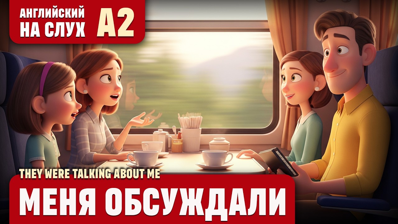 Меня обсуждали. Весёлый рассказ (уровень А2). Английский на слух.