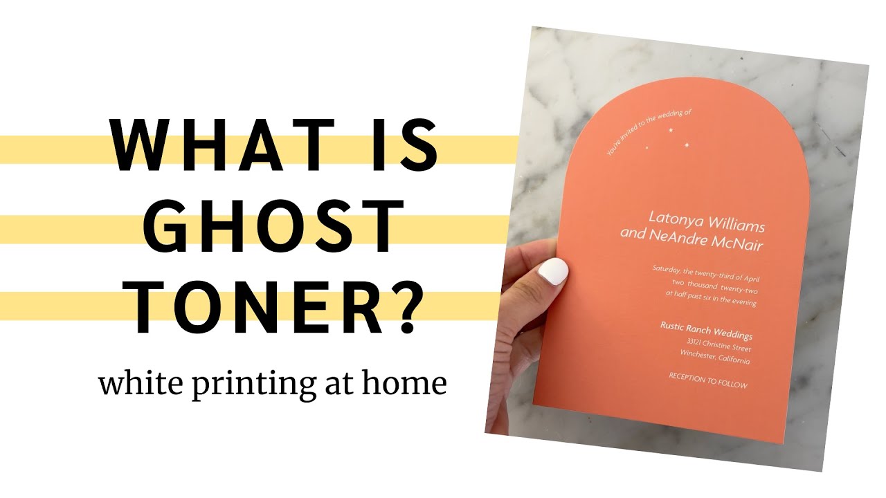 What is Ghost Toner? White Ink Printing At Home!
