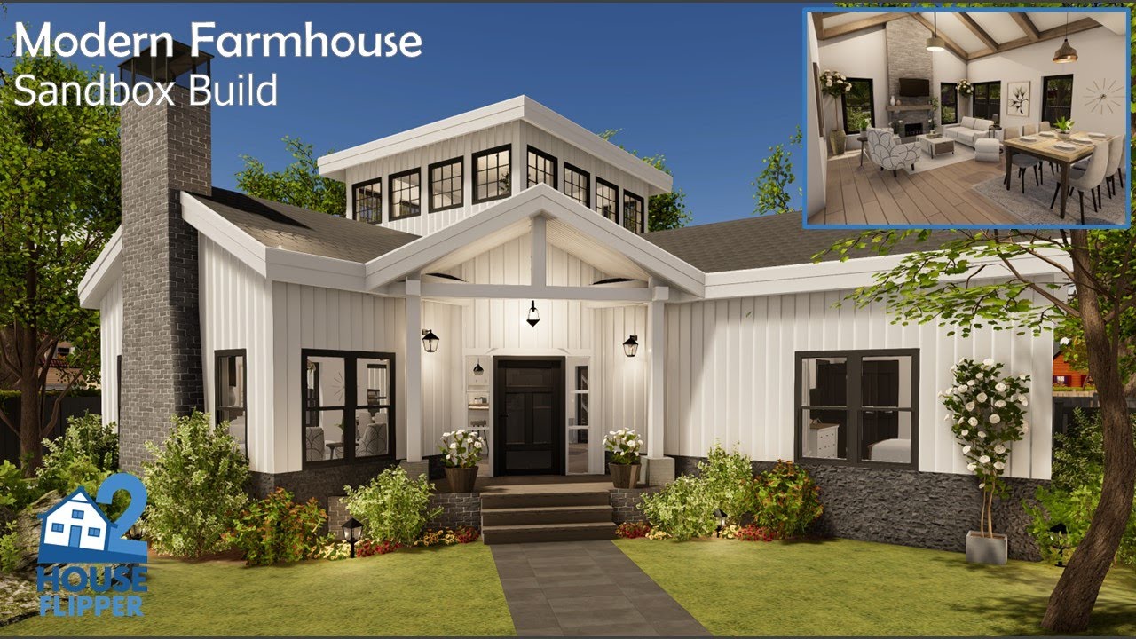 House Flipper 2 - Modern Farmhouse (Sandbox Build)