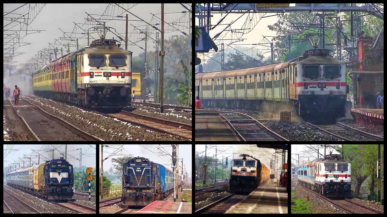 40 in 1: High Speed Diesel+Electric Trains Unleashing Aggression in the Howrah-Barddhaman Chord.!!