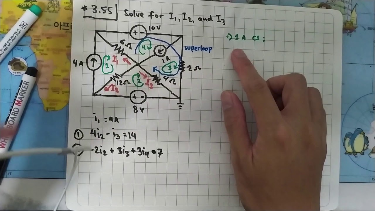 Problem 3.55 Fundamental of Electric Circuits (Alexander/Sadiku) 5th Edition - Superloop example