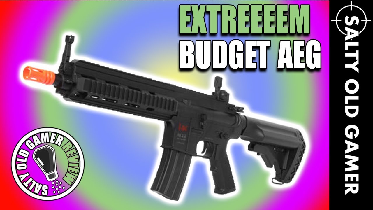 EXTREME Budget H&K 416 AEG Airsoft Rifle | SaltyOldGamer Airsoft Review