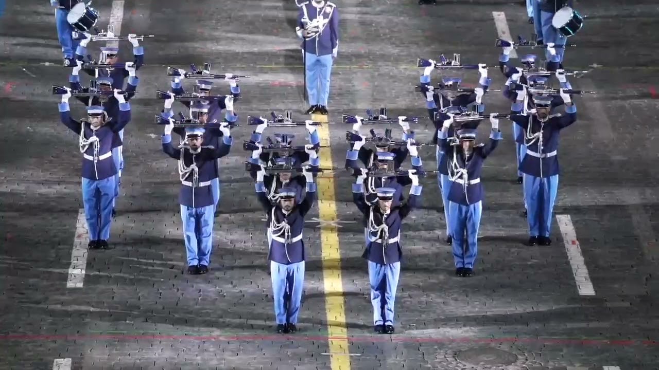Qatar Police Band In Russia Spasskaya Tower Red Square