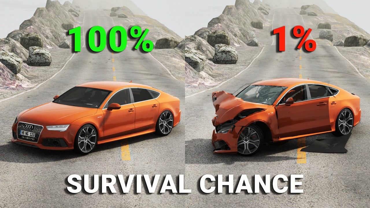 Realistic Survival Chance Crashes #1 | BeamNG.drive