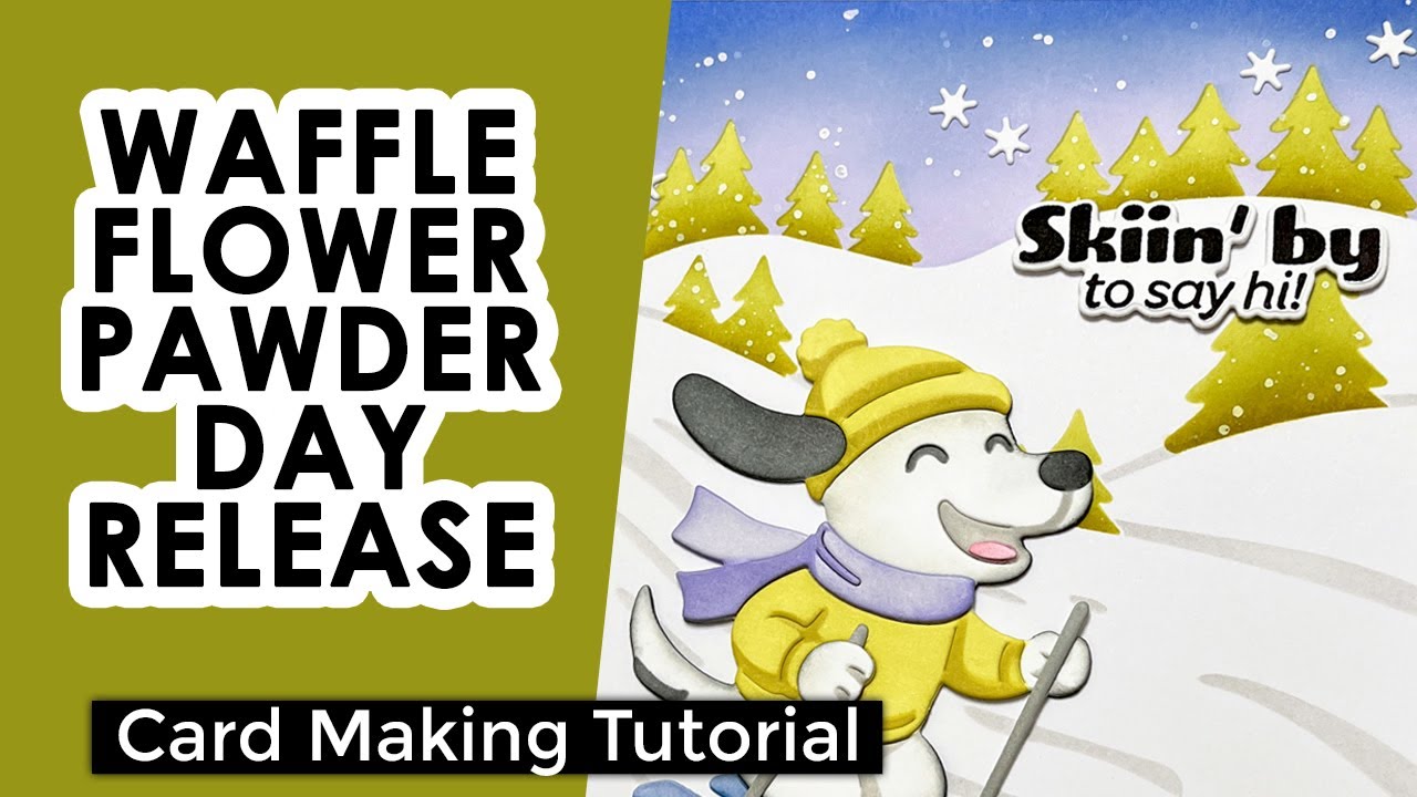 Зимние пейзажи, смешанные чернилами | Waffle Flower Pawder Day Release