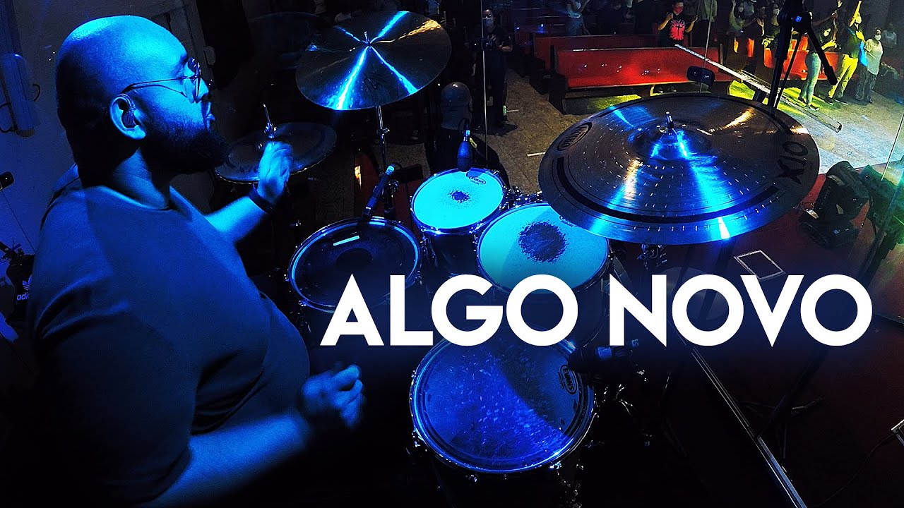 Tocando ALGO NOVO + ALFA E OMEGA || DRUMCAM LUCAS GONÇALVES