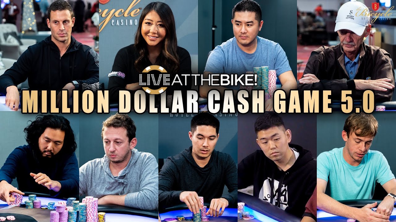 Million Dollar Cash Game 5.0 [Full Highlights] ♠ Live at the Bike!