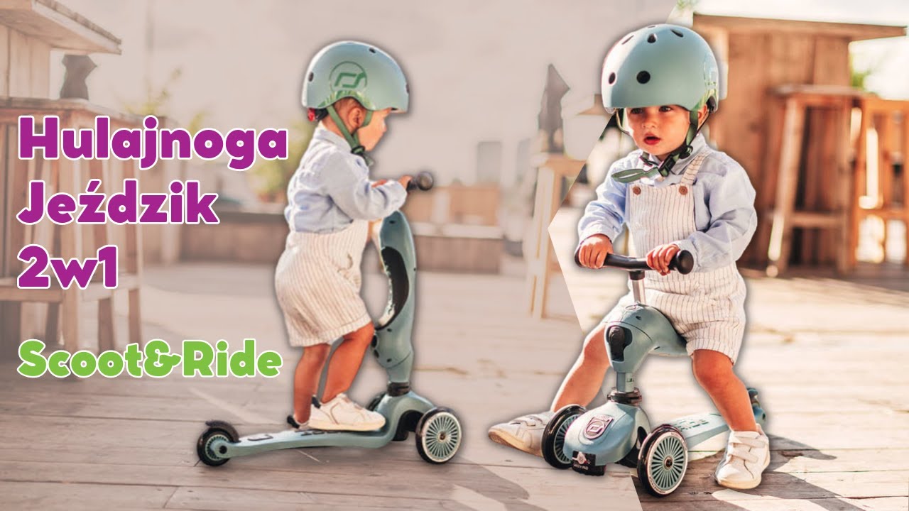 Jeździk i hulajnoga 🛴 2w1 HIGHWAYKICK 1 od Scoot & Ride! Jak to działa? | Tublu.pl