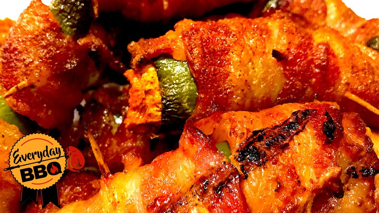 Jalape&ntilde;o Poppers Wrapped in Bacon - Grilla Silverbac- Everyday BBQ