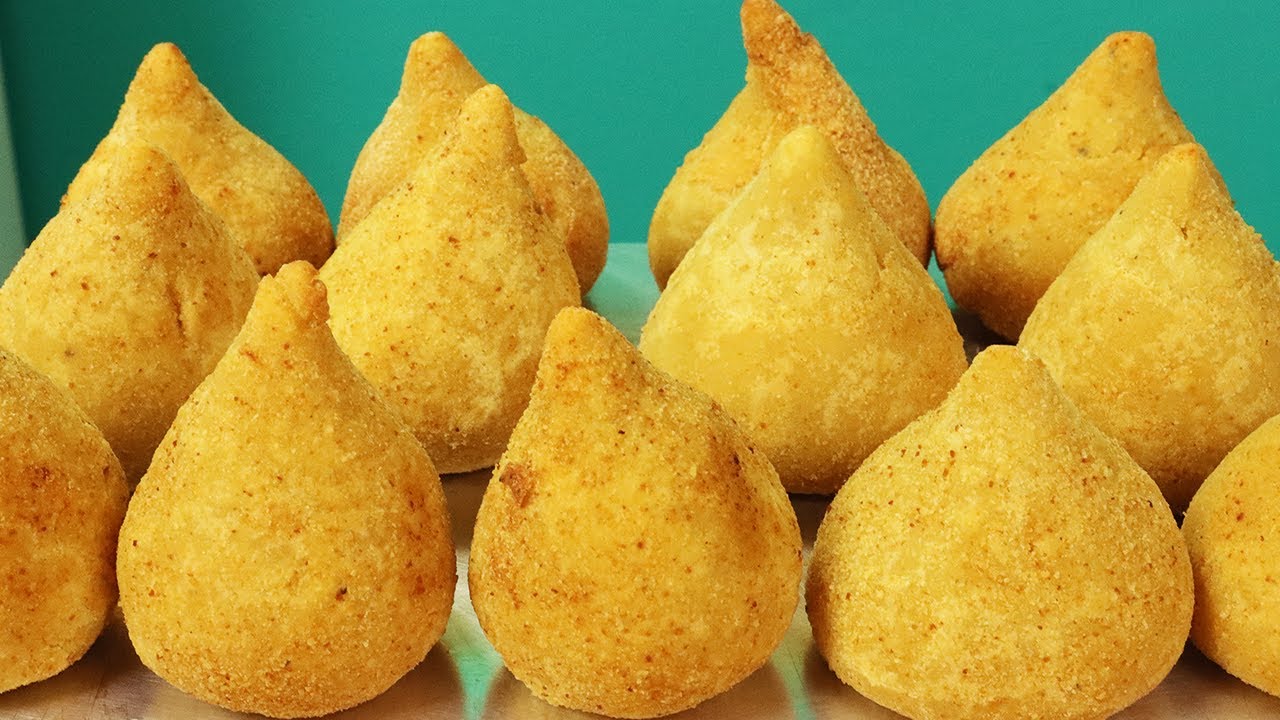 COXINHA TAMANHO LANCHONETE MASSA PROFISSIONAL COM 2 FORMAS DE FAZER !
