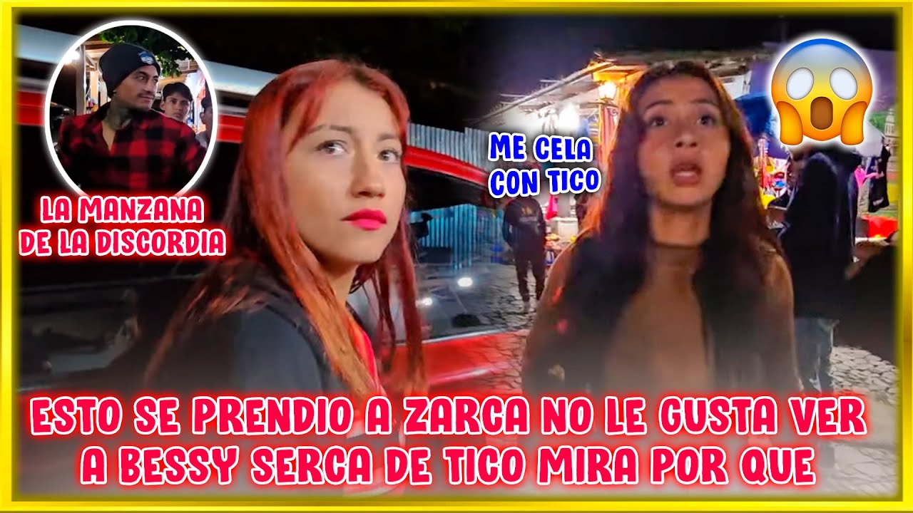 ¡TICO Y SU TRIO AMOROSO! A Zarca no le gusta ver a Bessy cerca de Tico mira como se puso de celosa.😲