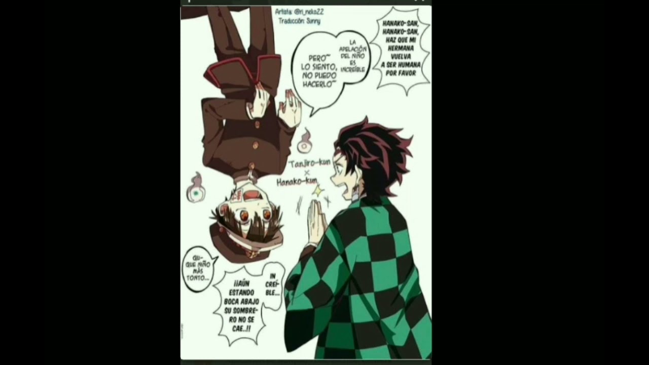 kimetsu No Yaiba x Jibaku Shounen hanako-kun mini comic Crossover [FandubEspañol]