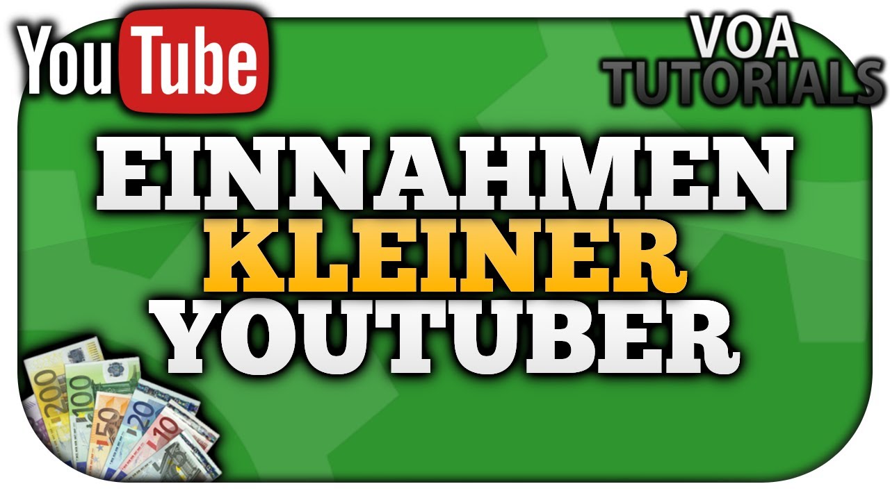 YouTube Einnahmen KLEINER YouTuber! So viel verdienen kleine Kanäle