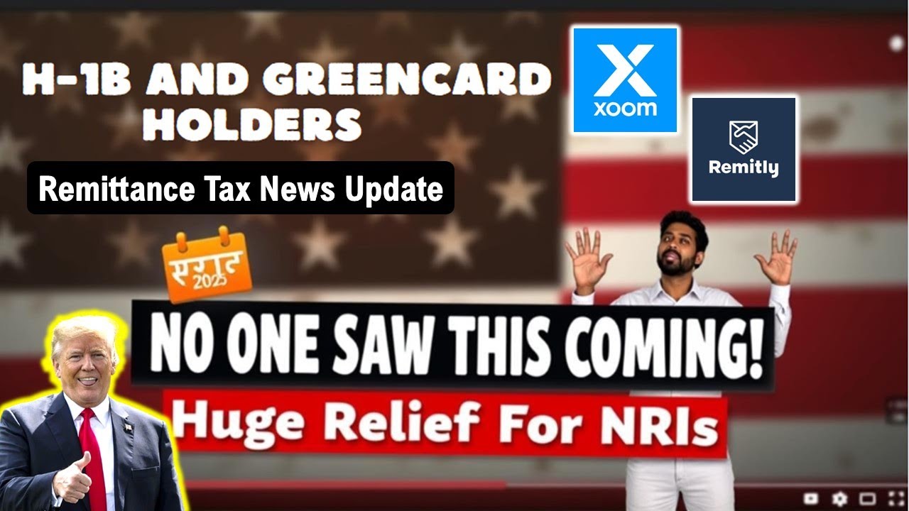 H1B and Green Card Holder Remittance Tax Update | Huge Relief for NRI & Immigrants Explained #usvisa