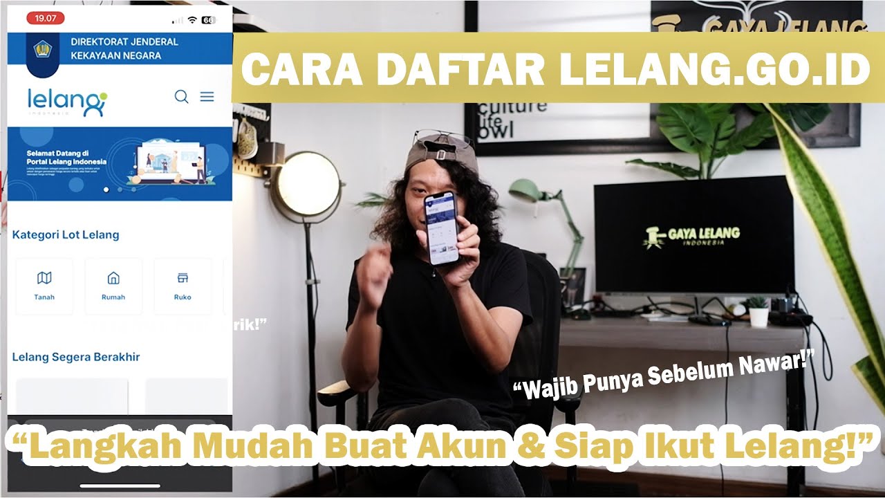 Cuma 5 menit! Cara Cepat Daftar Akun Lelang.go.id & Mulai Ikut Lelang!!!