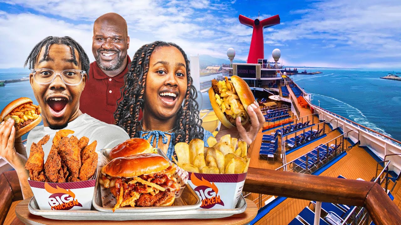 Впервые пробую новый ресторан Shaq's Big Chicken на Carnival Radiance | Честный отзыв