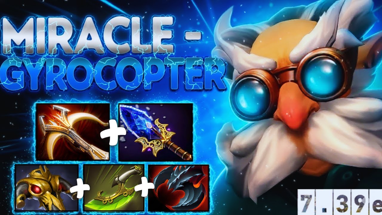 MIRACLE- Carry God &mdash; Gyrocopter Hard Carry 14 Kills! 💥 [Dota 2]
