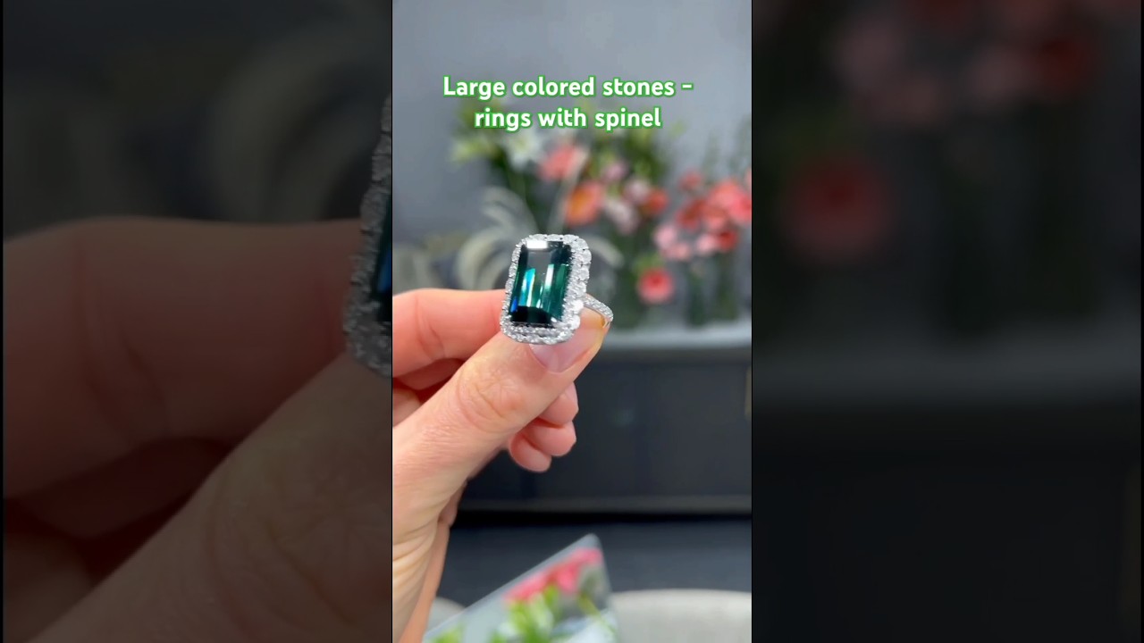 WOW! Giant Colorful Gems?! Spinel & Indigolite Tourmaline Rings 