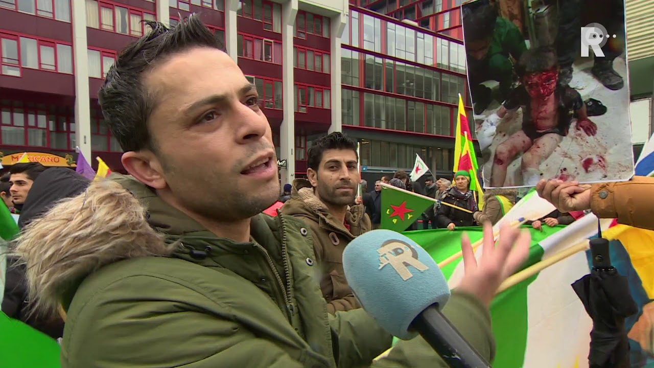 Aanhoudingen tijdens Koerdische demonstratie in Rotterdam