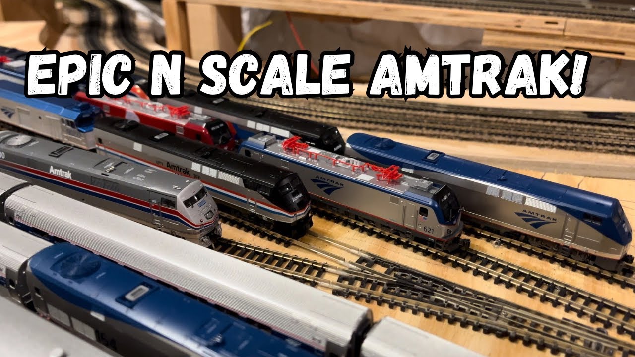 Modern N Scale Amtrak Passenger Trains #2!