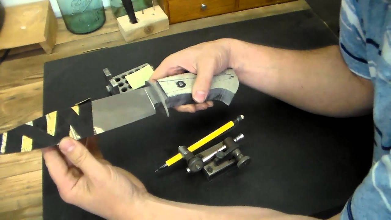Custom Knife Making Bowie handle shaping with Nick Wheeler part 2