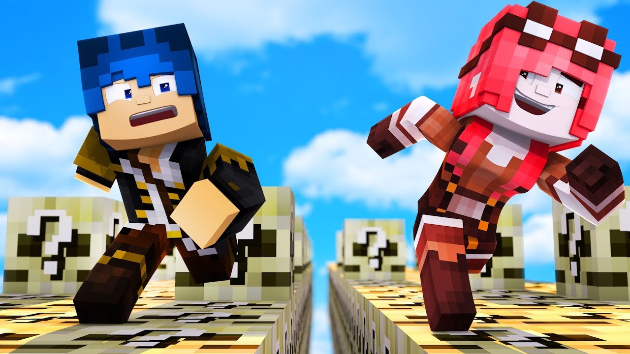 Minecraft ITA - LA CORSA DEI LUCKYBLOCK MORTALI!!