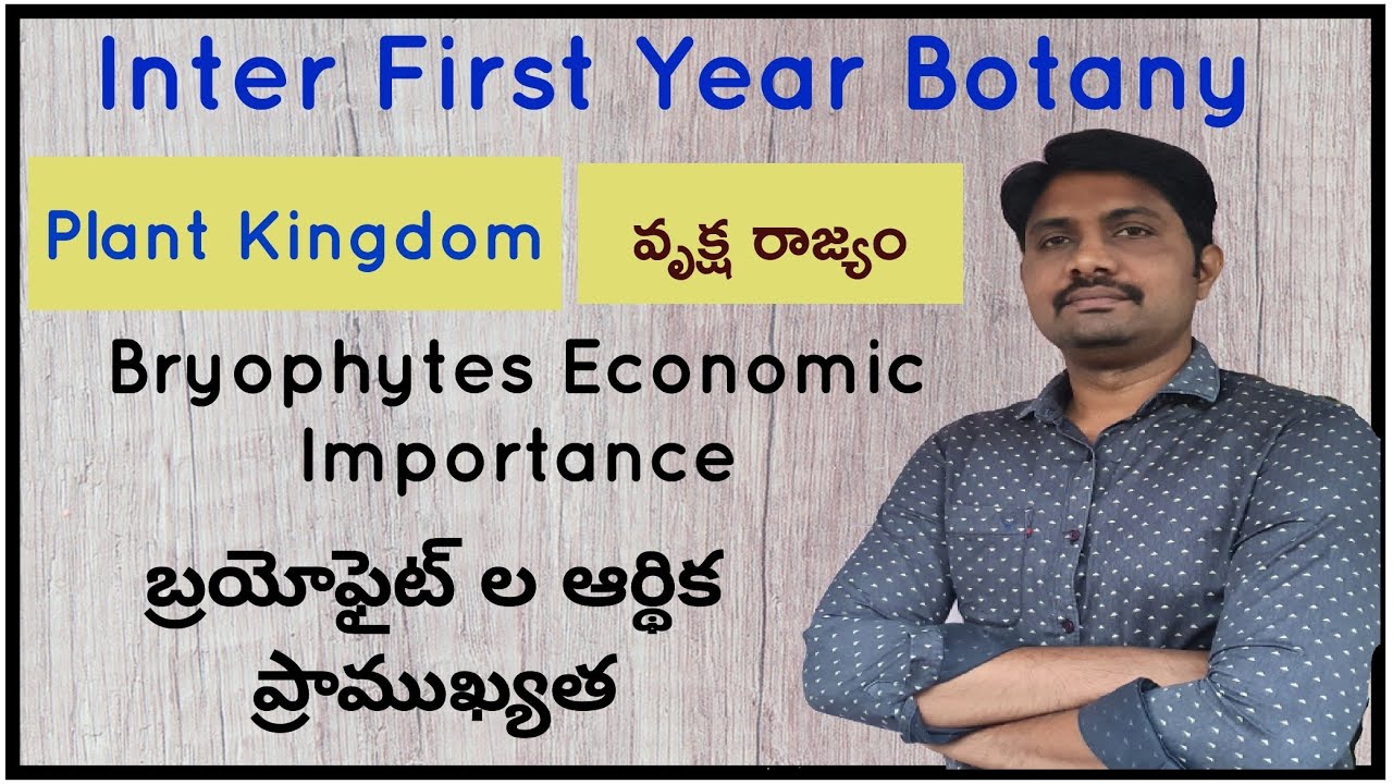 Bryophytes Economic Importance | బ్రయోఫైట్ ల ఆర్థిక ప్రాముఖ్యత | Jr Botany | Plant Kingdom