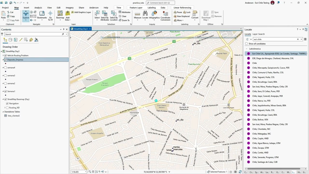 Modelando Rutas con Network Analyst y ArcGIS Pro