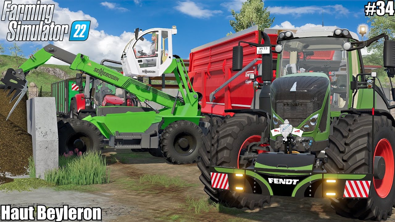 SELLING SILAGE after SPREADING MANURE and PLOUGHING│Haut Beyleron│FS 22│34