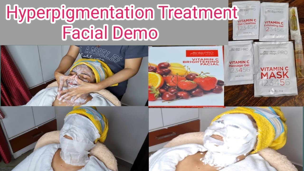Hyperpigmentation facial demo. free online Beauty parlour Course. facial at home